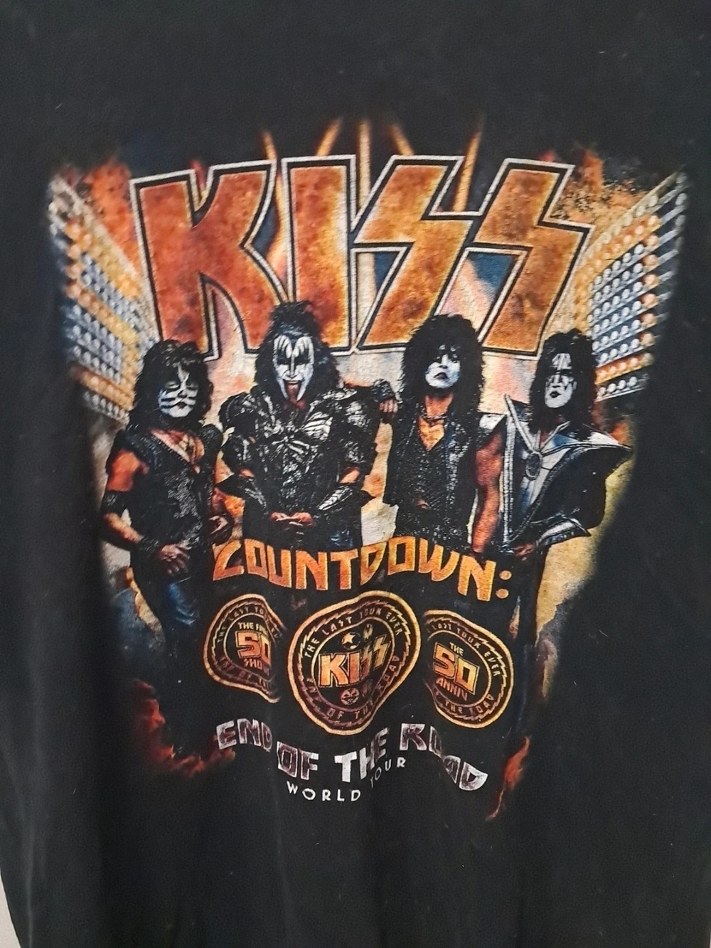 KISS End Of The Road 2023 Tour Shirt Size XL